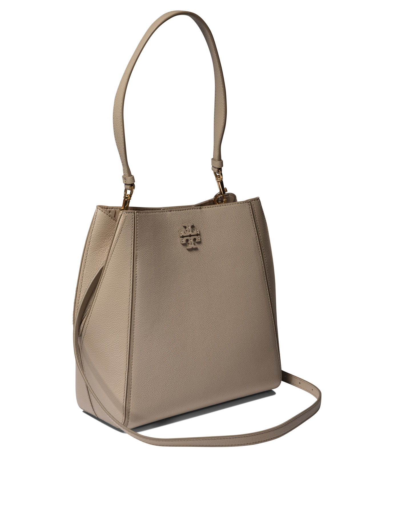 TORY BURCH Grey McGraw bucket bag